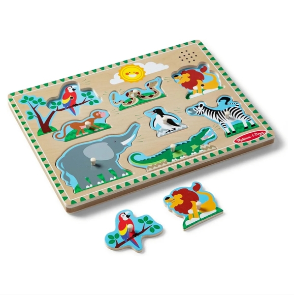 Melissa & Doug Zoo Animals Sound Puzzle - Picture 4 of 4